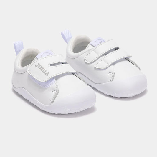 Par de zapatillas Joma Teddy Baby blancas barefoot para bebé