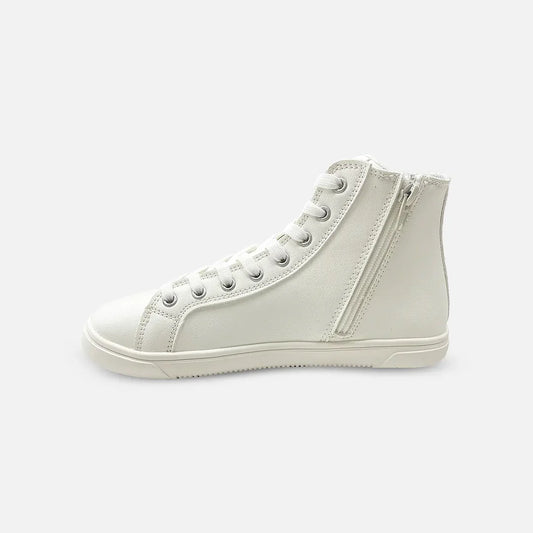 Botines B&W Goflex blancos, otra vista