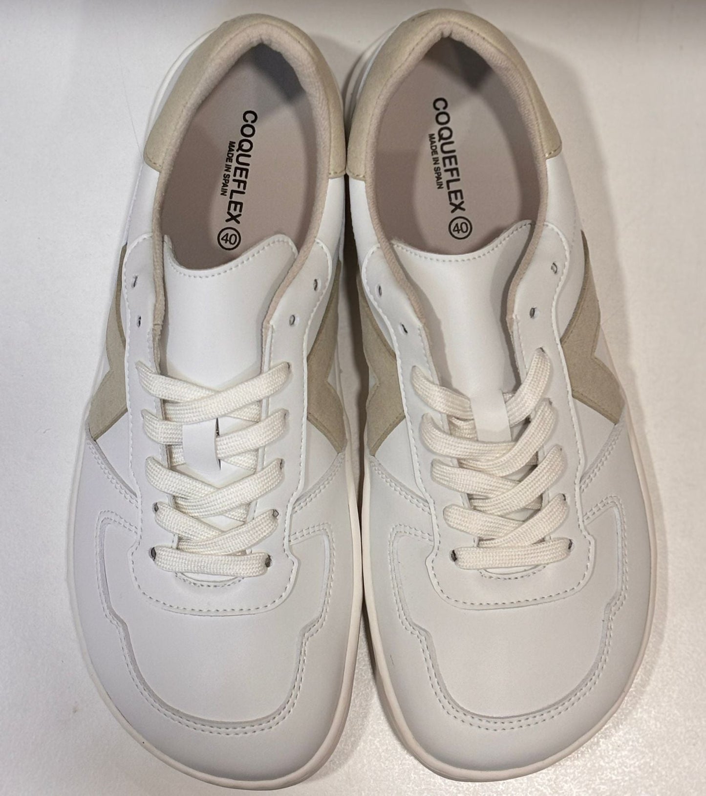COQUEFLEX - ZAPATILLA BLANCO-LATTE
