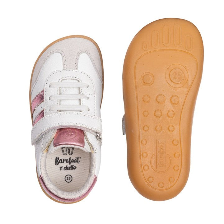 Chetto | Zapatilla Barefoot Blanca con Bandas