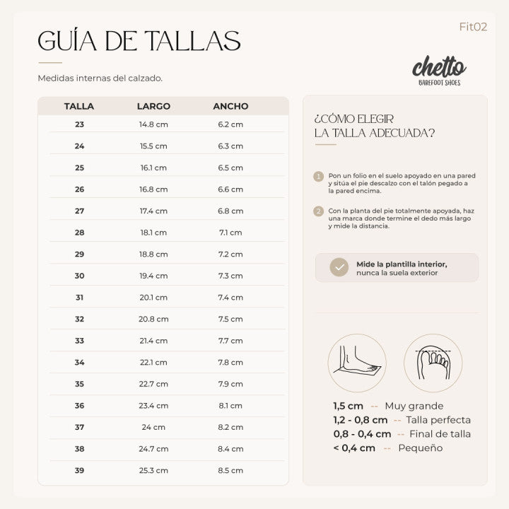 Chetto | Zapatilla Barefoot Blanca con Bandas