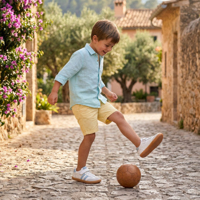Chetto | Zapatilla Barefoot Blanca con Bandas