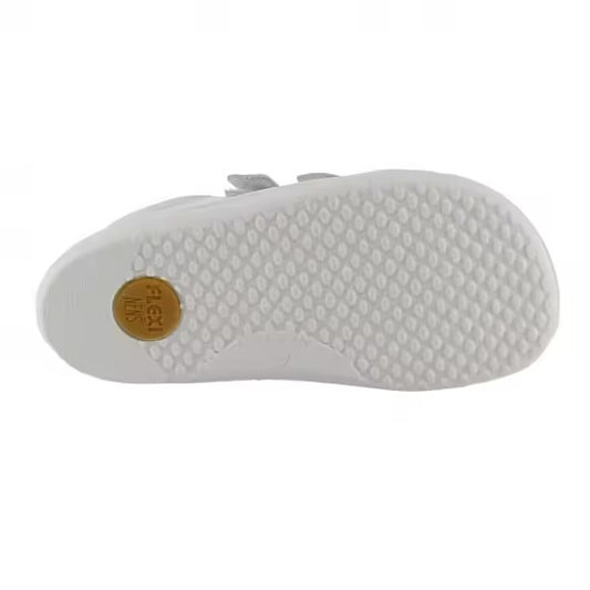 Zapatillas de piel barefoot FlexiNens 9000-R Blanco