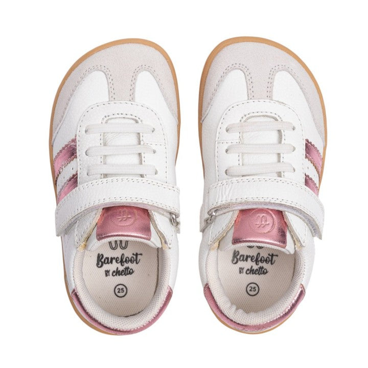 Chetto | Zapatilla Barefoot Blanca con Bandas