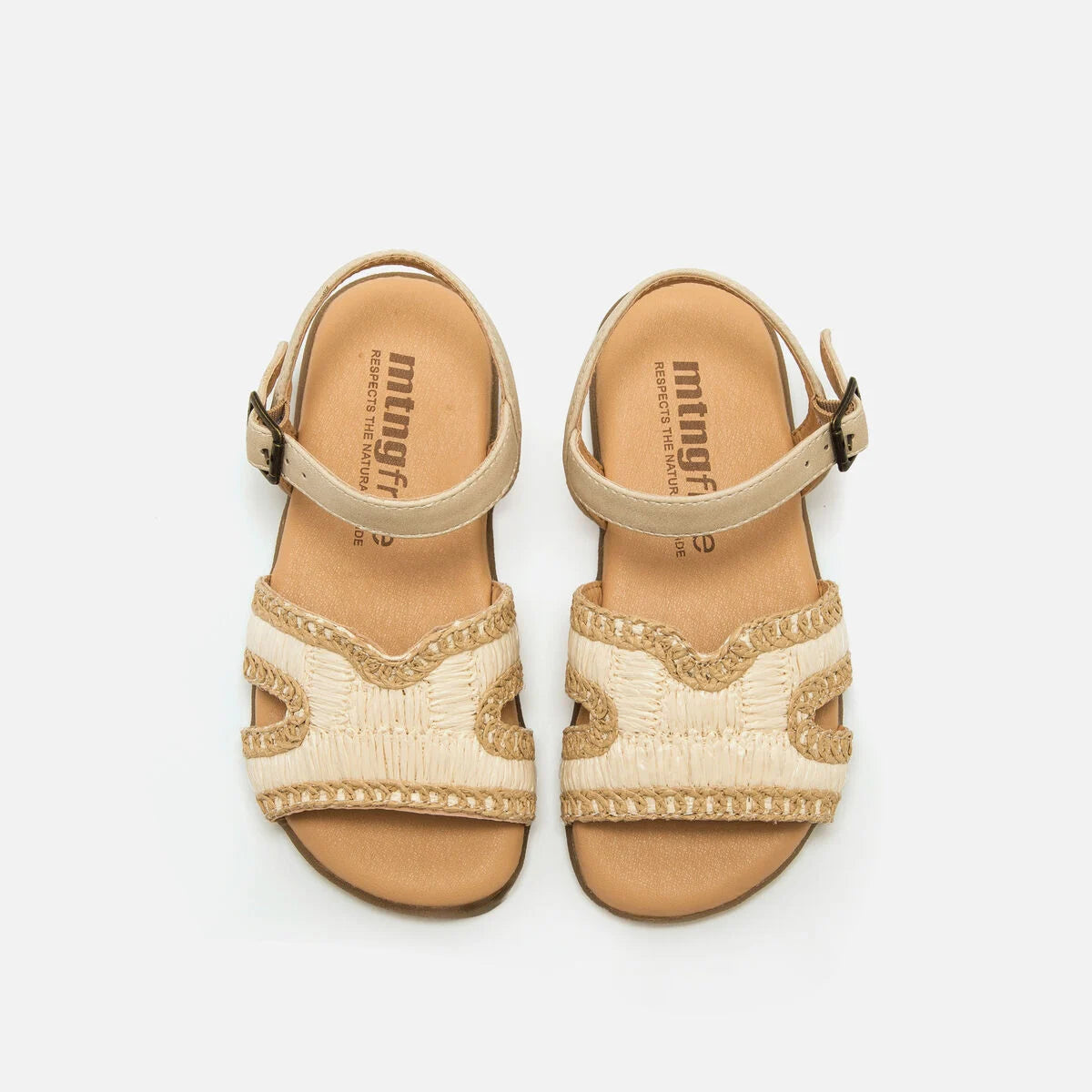 MTNG - SANDALIA FREE NIÑA BEIGE