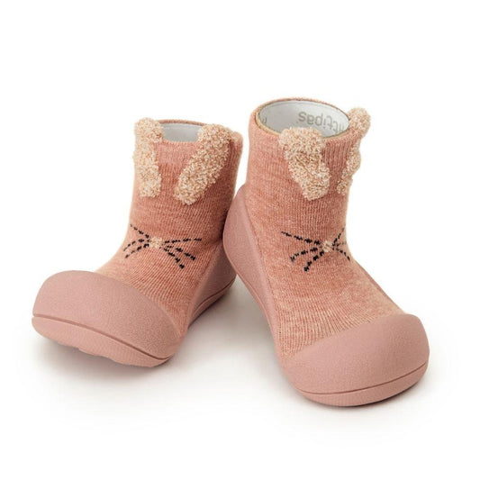 Zapatos primeros pasos Attipas Rabbit rosa algodón - imagen 2