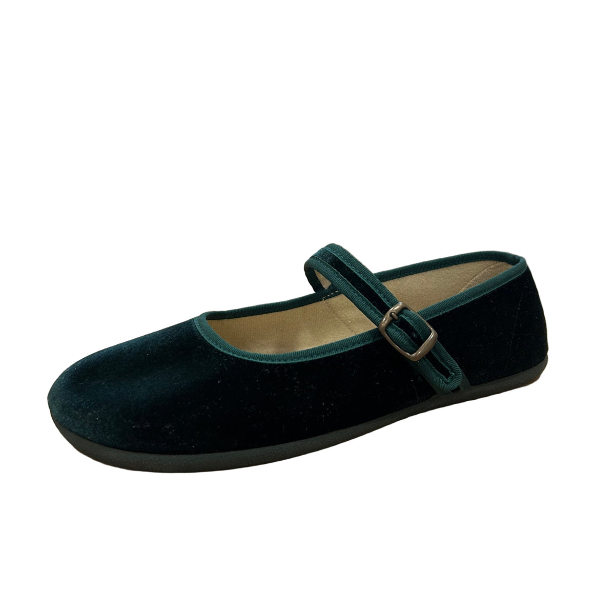 Bailarinas barefoot mujer Batilas terciopelo verde