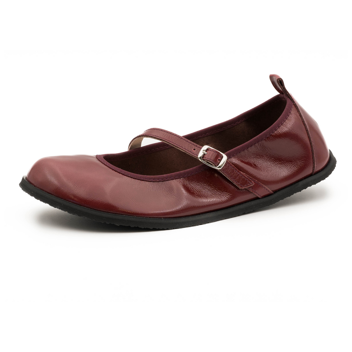 Bailarinas barefoot mujer FlexiNens granate de piel