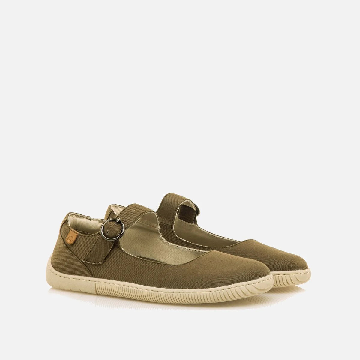 Bailarinas barefoot mujer Mustang Canver kaki
