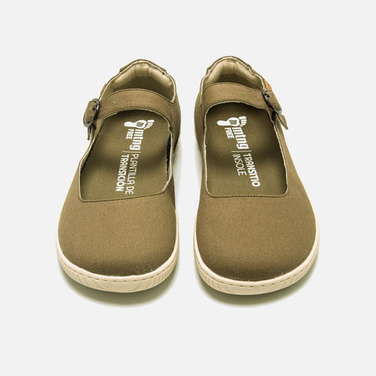 Bailarinas Mustang Canver verde kaki