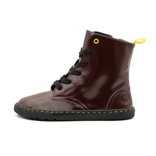 Botas barefoot Coqueflex Roler burgundy con cremallera
