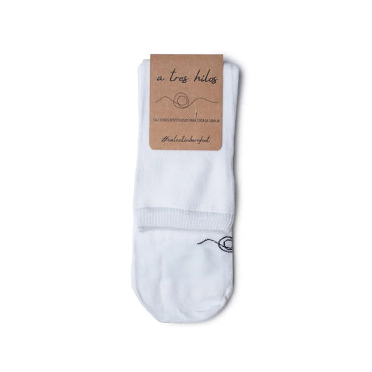 Calcetines barefoot A Tres Hilos De Siempre blanco