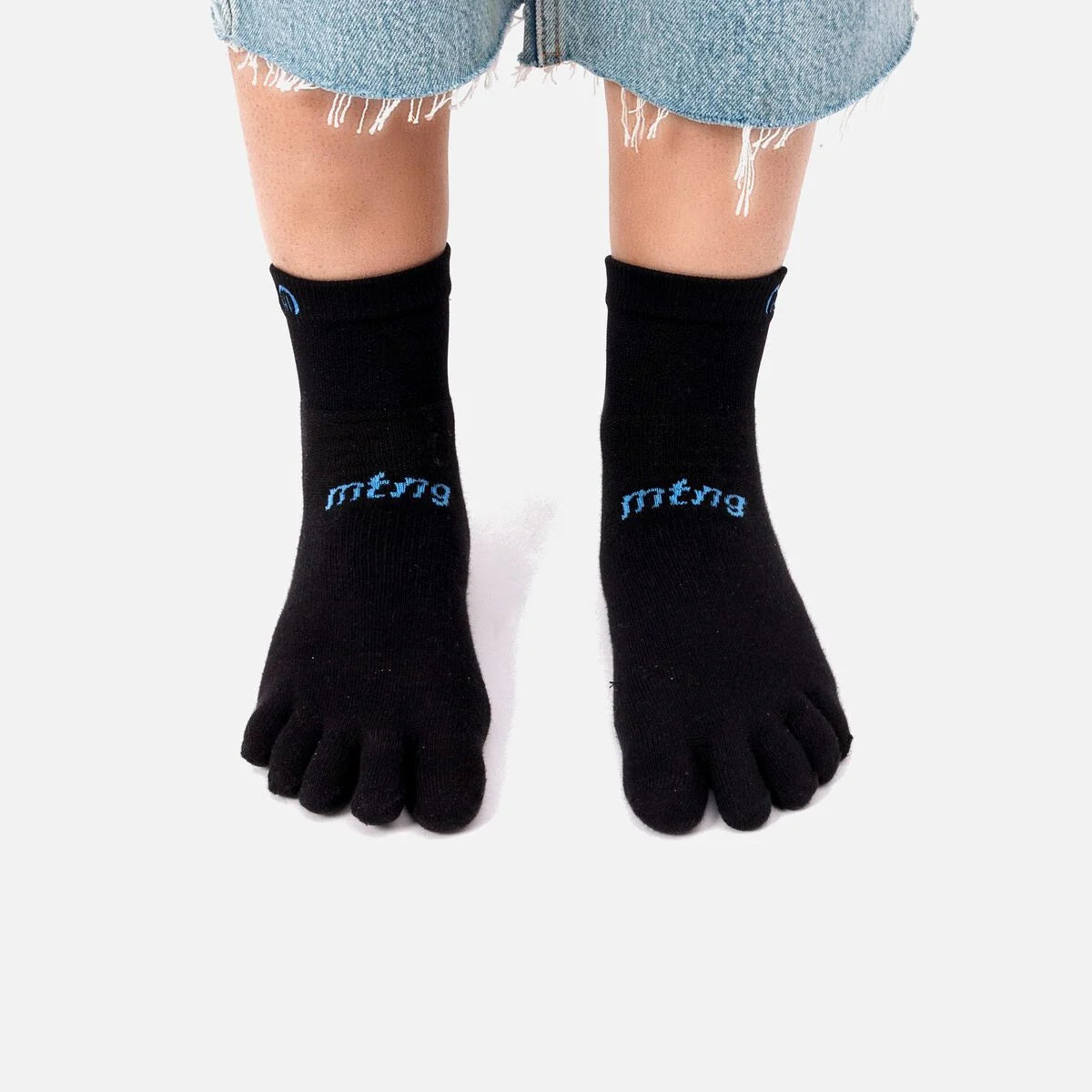 Calcetines barefoot de dedos Mustang Free Socks negro adulto