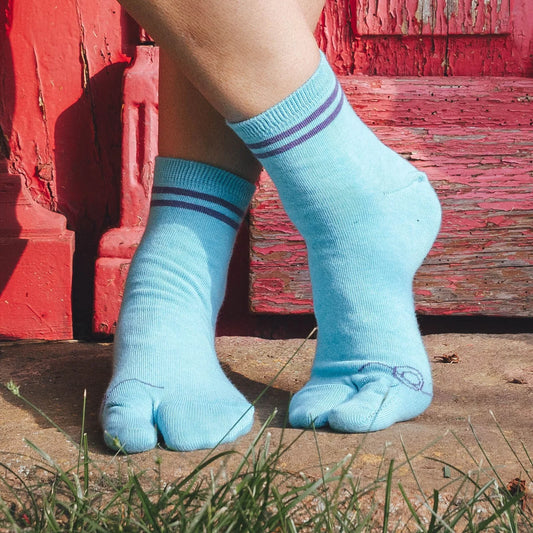 Calcetines tabi barefoot A Tres Hilos Cielo - foto 2