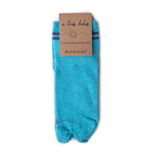 Calcetines tabi barefoot A Tres Hilos Cielo