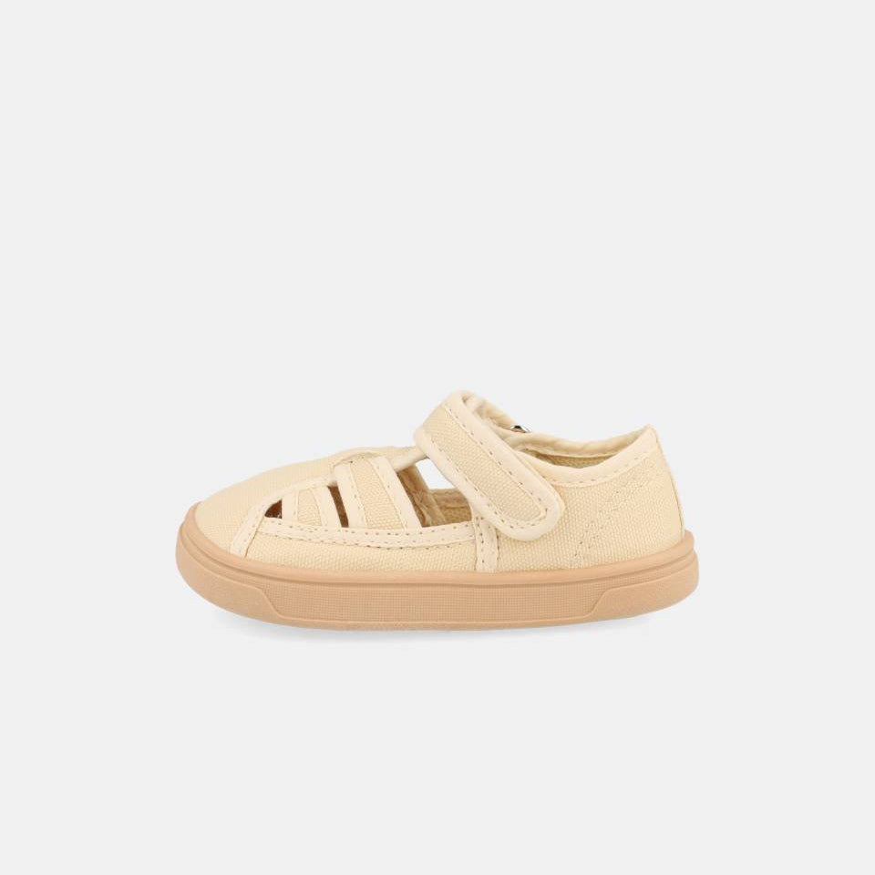 Cangrejeras Blanditos Molly de lona beige