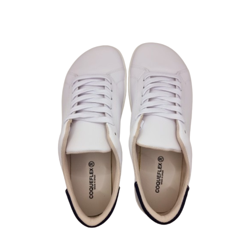 Coqueflex blanco índigo zapatillas barefoot adulto