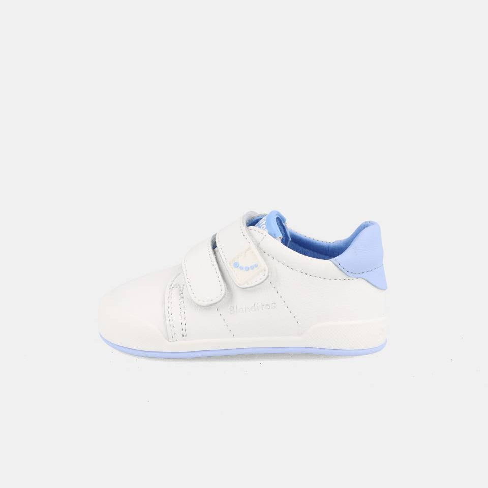 Deportivas barefoot bebé Blanditos Londres azul de piel