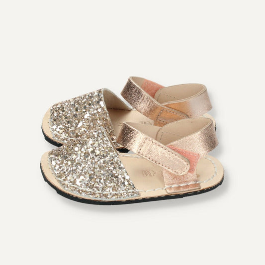Menorquinas Ria Menorca Glitter Iceberg barefoot niña
