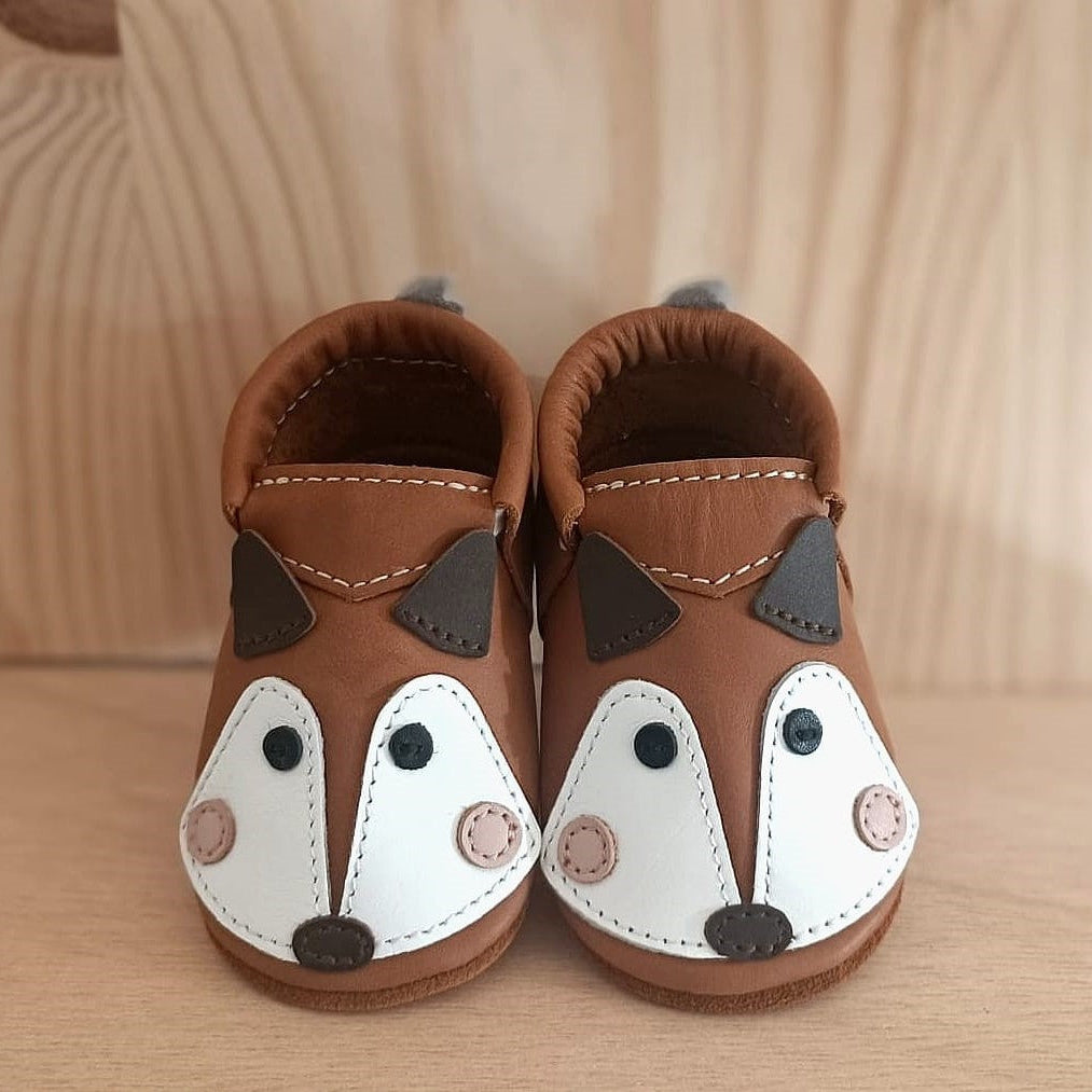 Mocs Minimox Zorro de piel para bebé