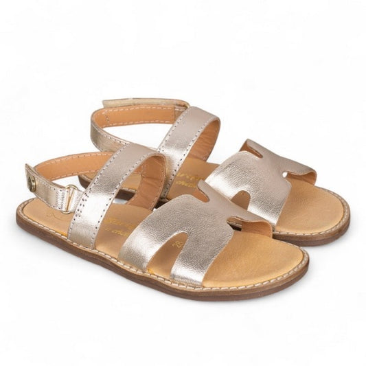 Sandalia Chetto barefoot mujer en cuero, vista lateral
