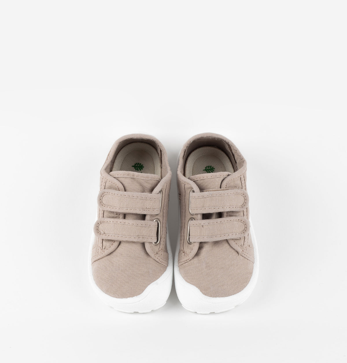 Sandalias Victoria barefoot de lona beige