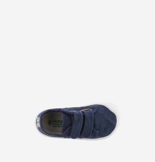 Sandalias Victoria de lona azul marino, otra vista