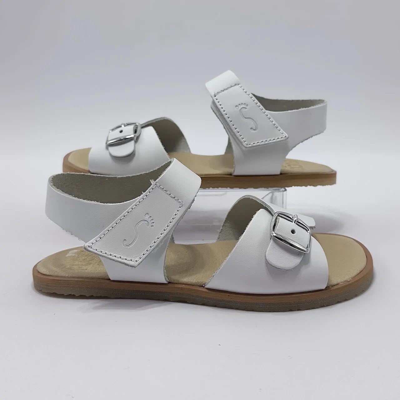 Sandalia Barefoot Blanca Nens - Vista Lateral