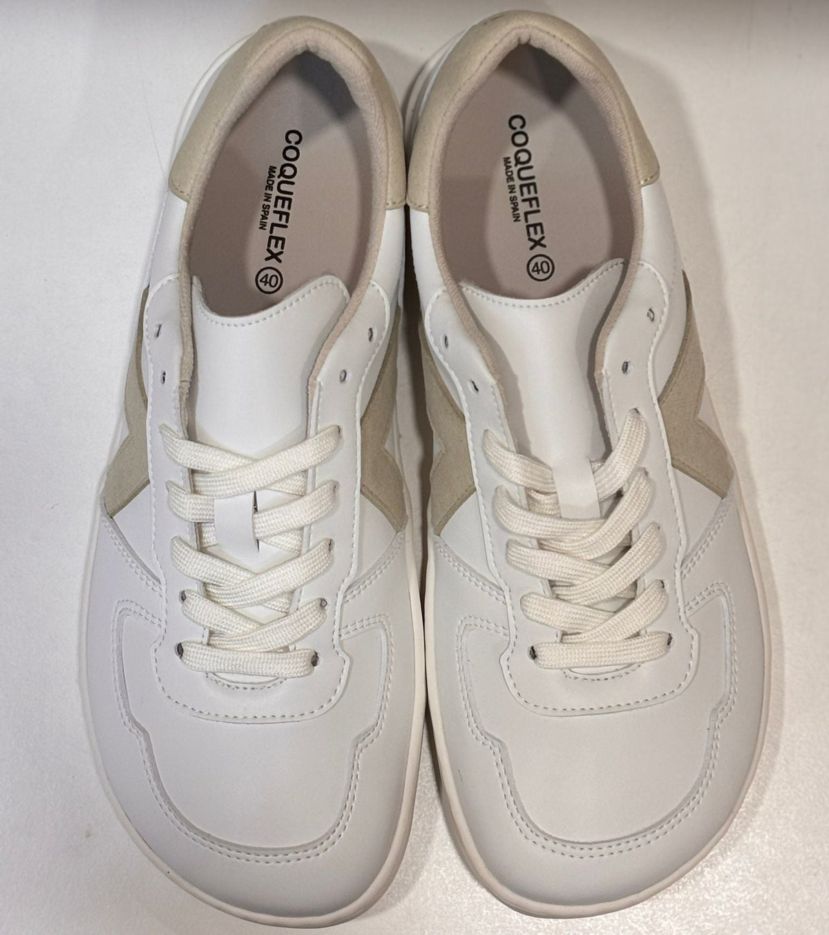 Zapatillas barefoot adulto Coqueflex 4389 blanco latte - imagen 4