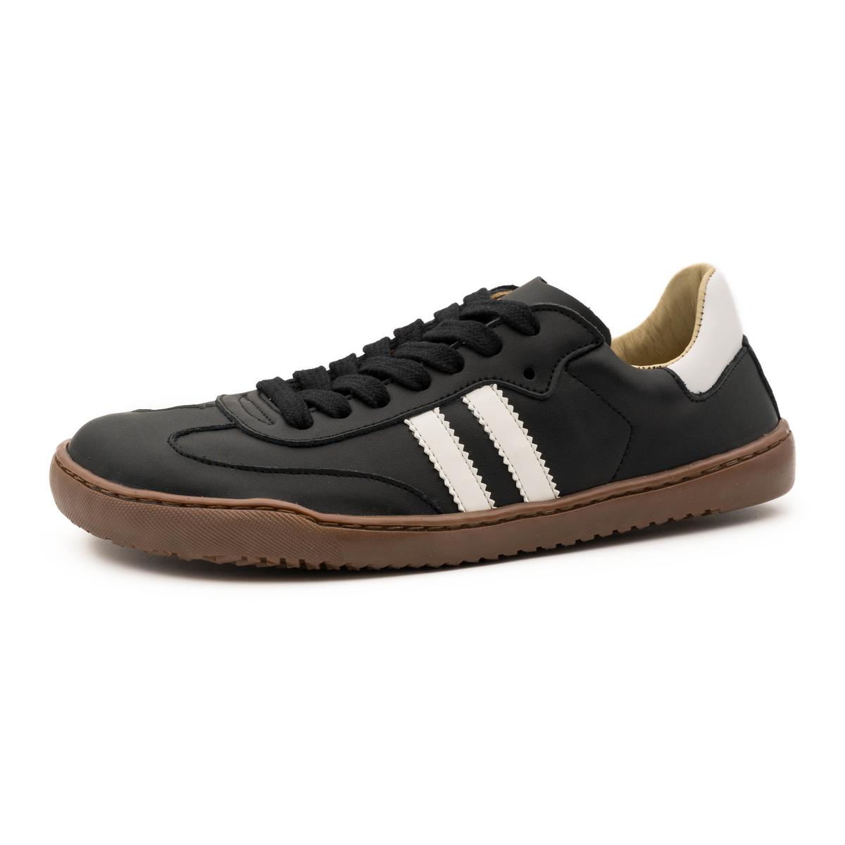 Zapatillas barefoot adulto FlexiNens negras de piel