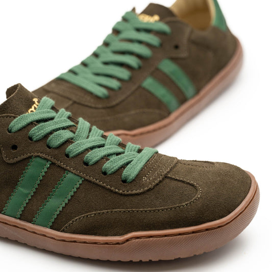 Zapatillas FlexiNens verdes estilo samba, otra vista