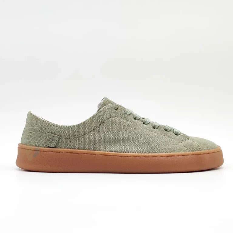 Zapatillas barefoot de lona Coqueflex kaki adulto