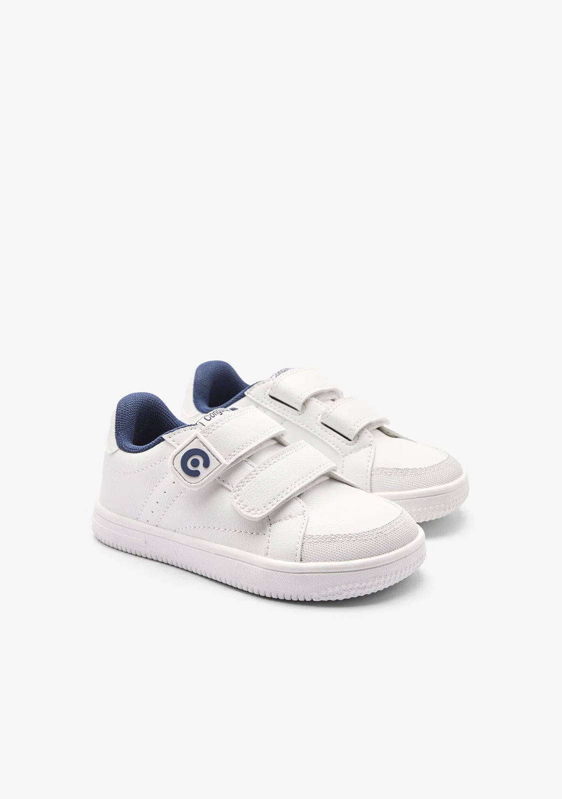 Zapatillas Conguitos Goflex blancas y marino, otra vista