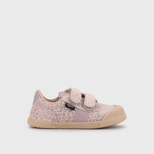Zapatillas Igor Tennis Leo rosa barefoot de piel