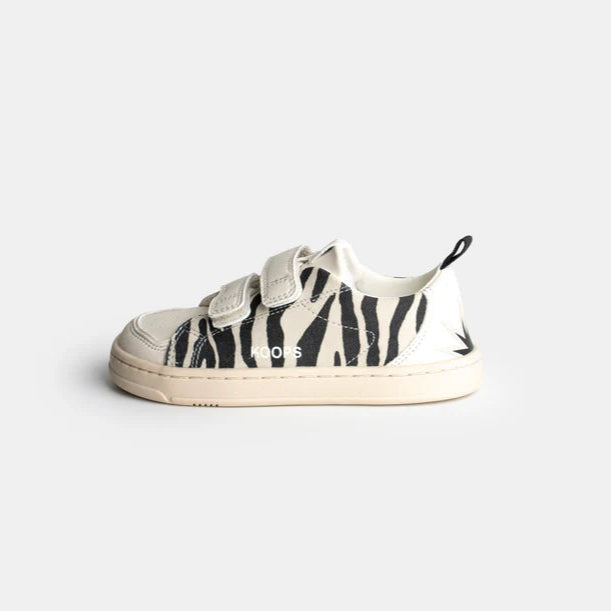 Zapatillas Koops Rafi cebra barefoot veganas