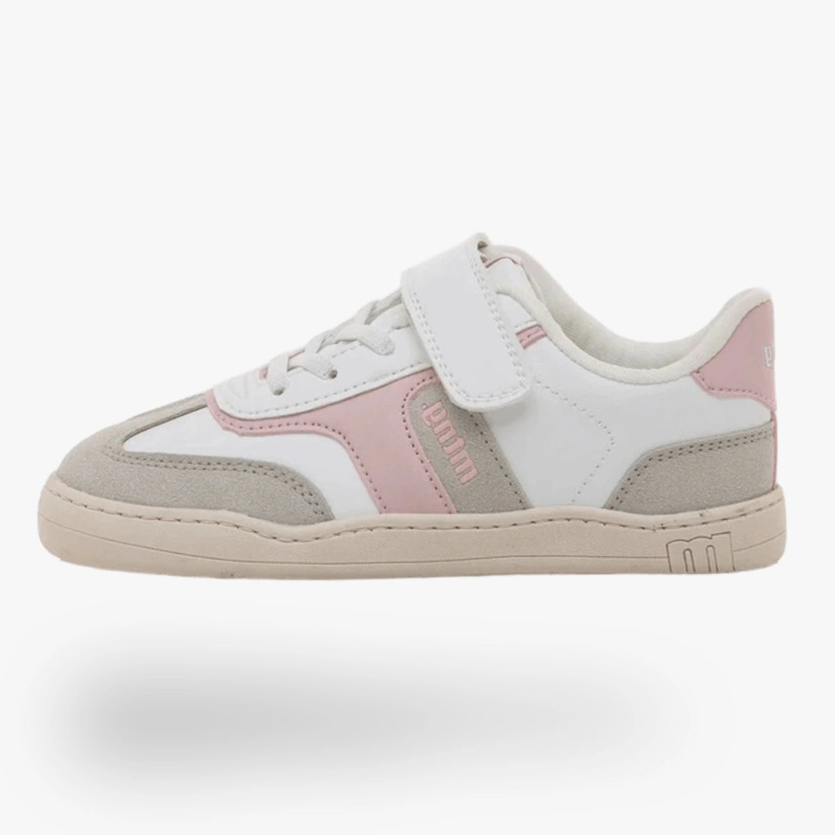 Zapatillas Mustang barefoot niña Modern blancas y rosa