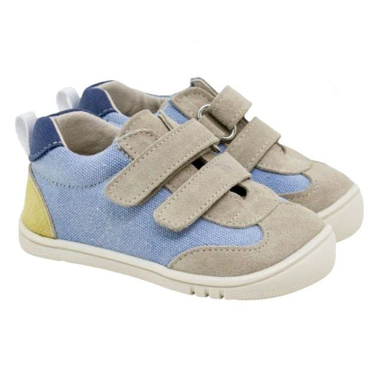 Zapatillas Piruflex Lino Eco azul barefoot