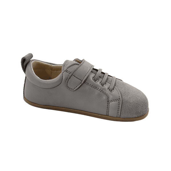 Zapatos barefoot infantiles Papes Nube Akoya gris perla